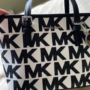 MK Black & White handbag